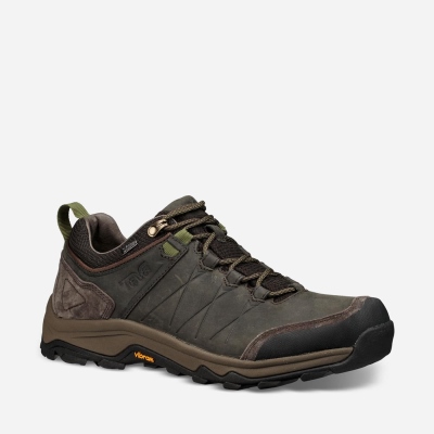 Teva Arrowood Riva WP - Men's Teva Hiking Shoes - Black Olive | India (LMEH05746)